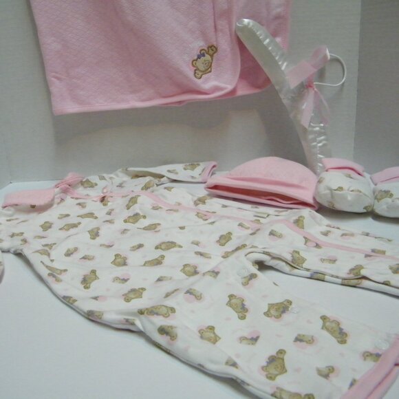 Ensemble cadeau pijama et couverture pour nouveau-né 0-3 mois - Picture 2 of 8